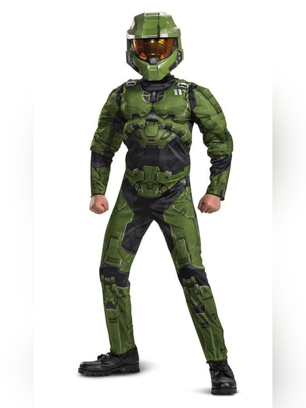 Halo Master Chief Costume in Olive Green and Black
